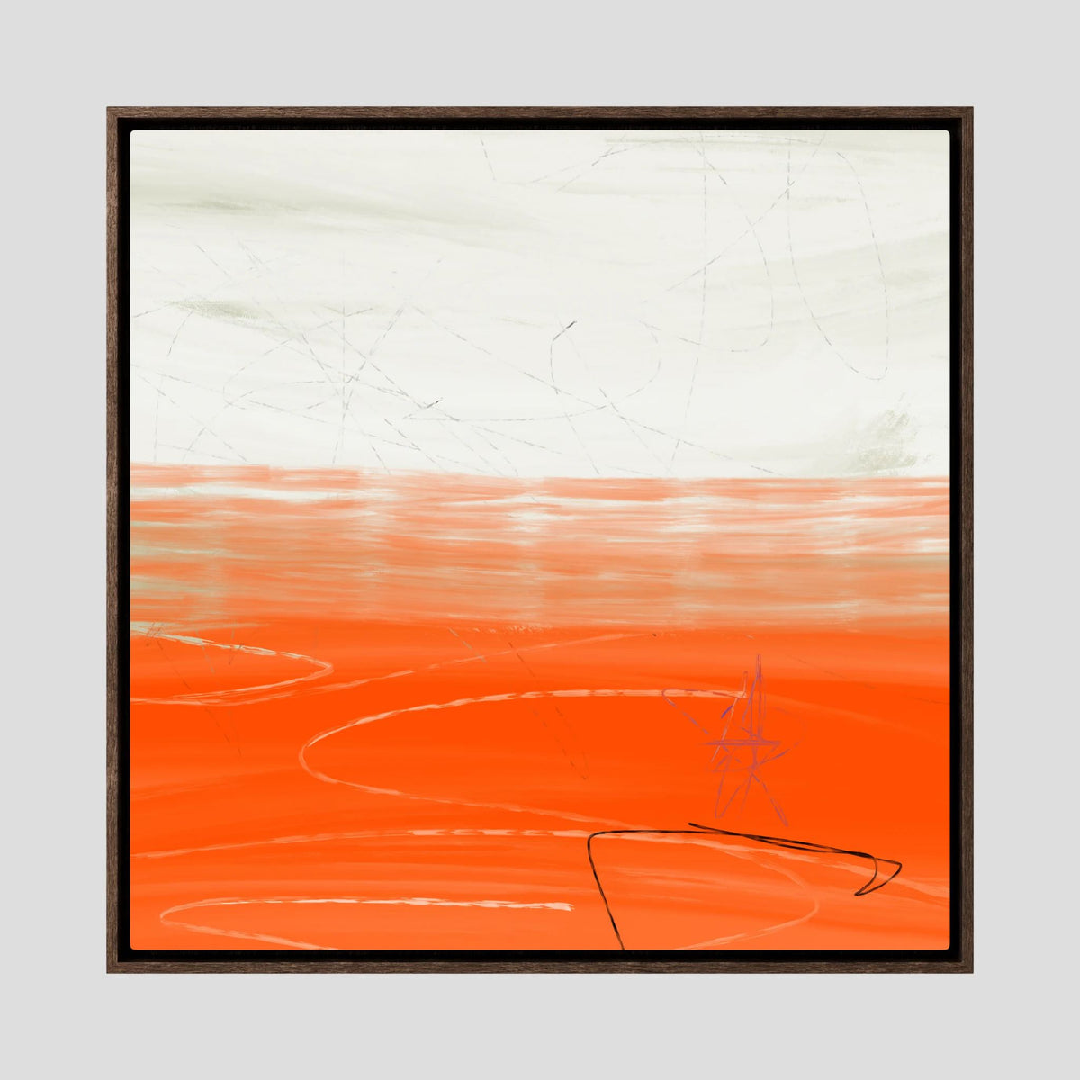 Canvas Print: "Orange Horizon"
