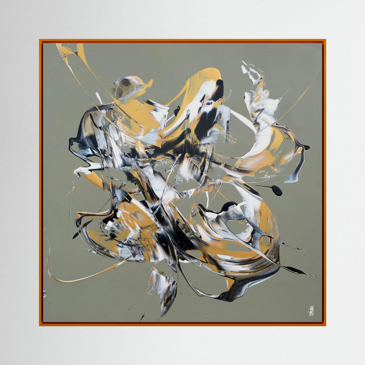 Canvas Print: "Less Is More #12" (Colored Frame)
