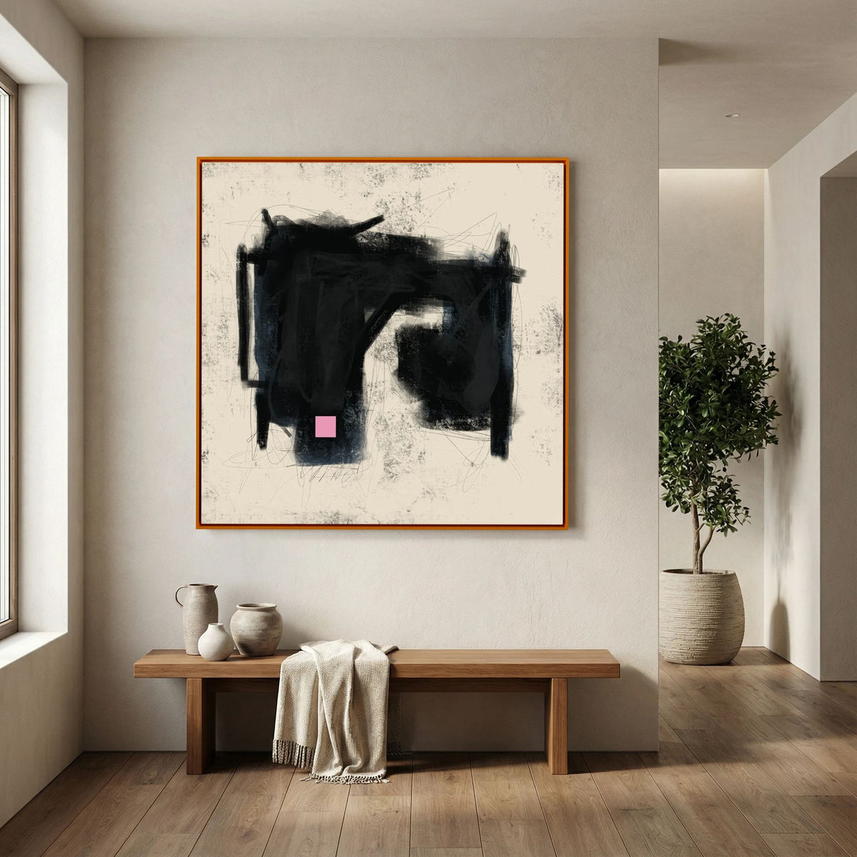 Canvas Print: "Place Of Love" (Colored Frame)