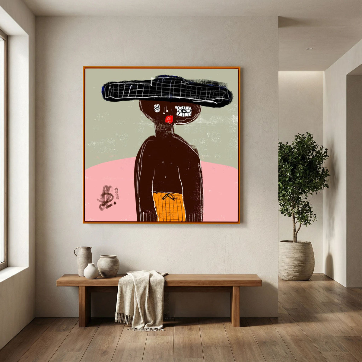 Canvas Print: "James" (Colored Frame)