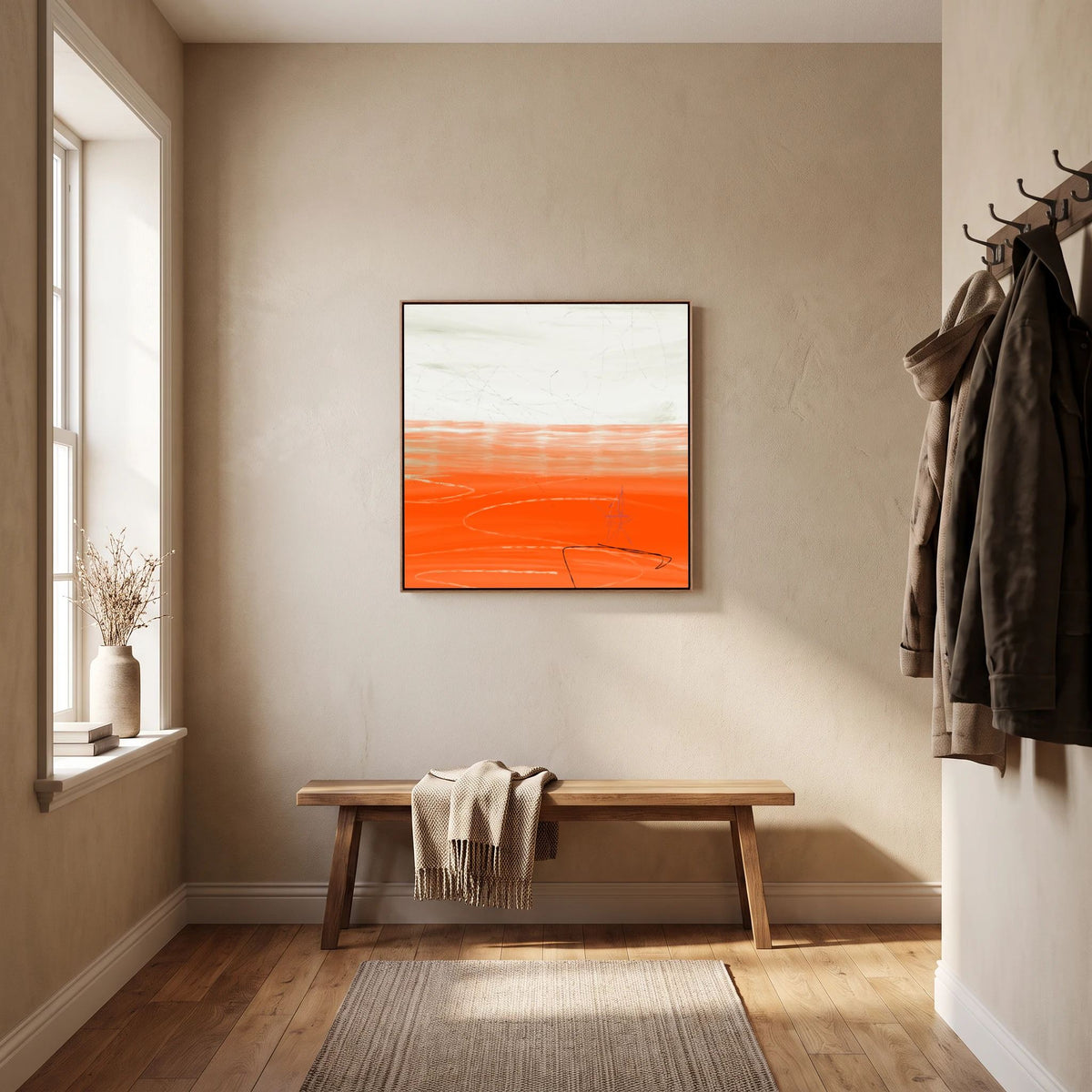 Canvas Print: "Orange Horizon"