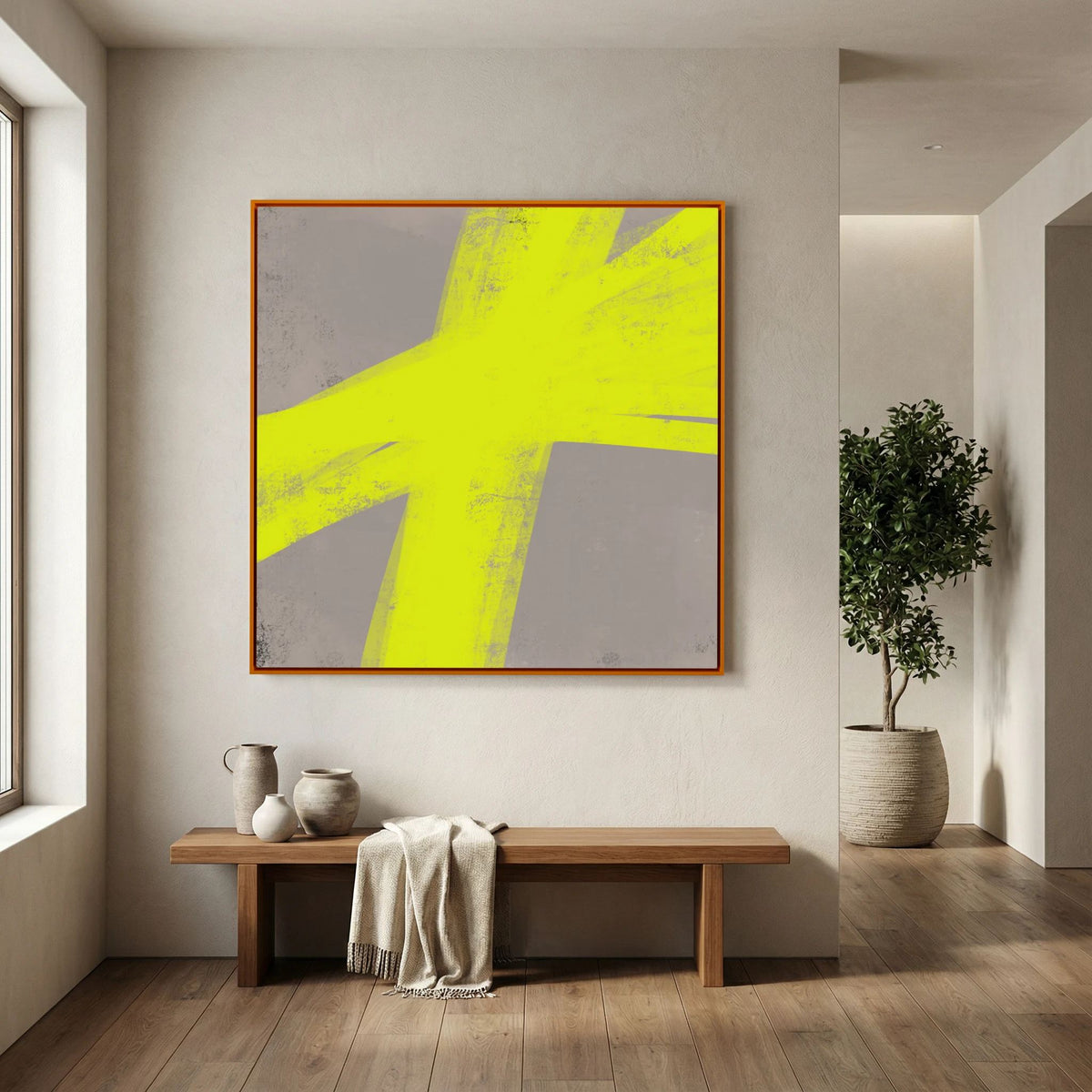 Canvas Print: "Lights Up" (Colored Frame)