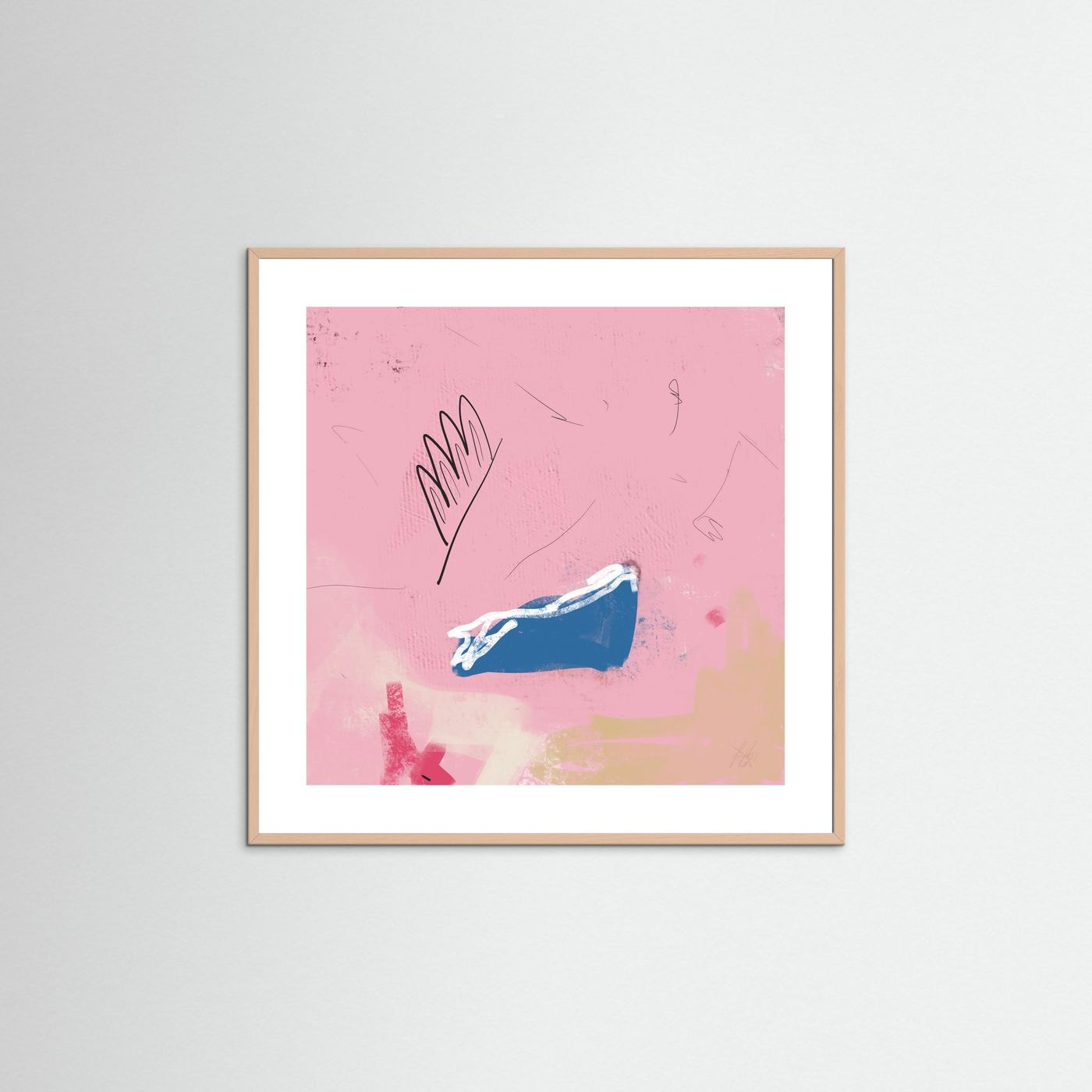 Paper Print: "Kiss you everywhere"