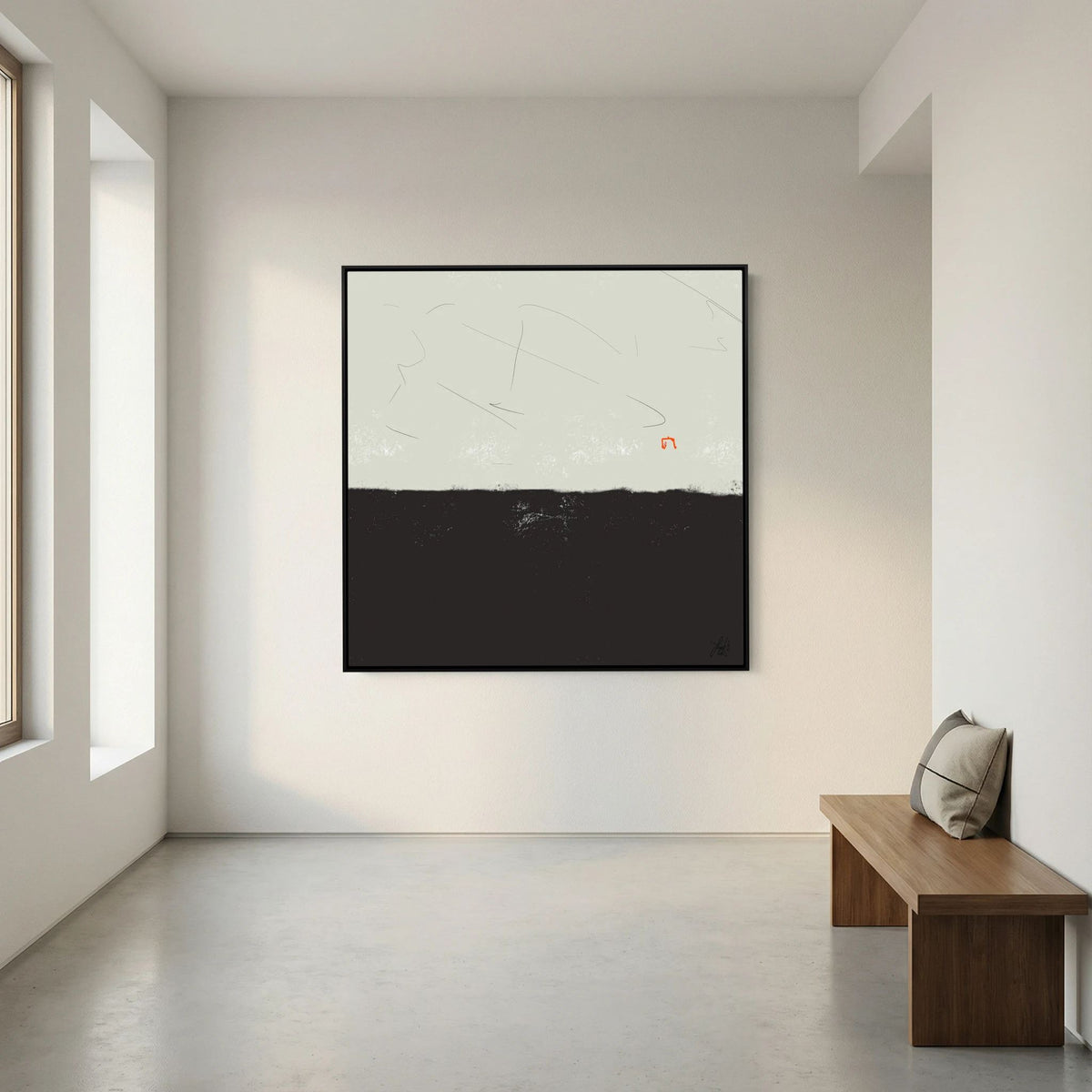 Canvas Print: "Easy but beatiful" (Colored Frame)