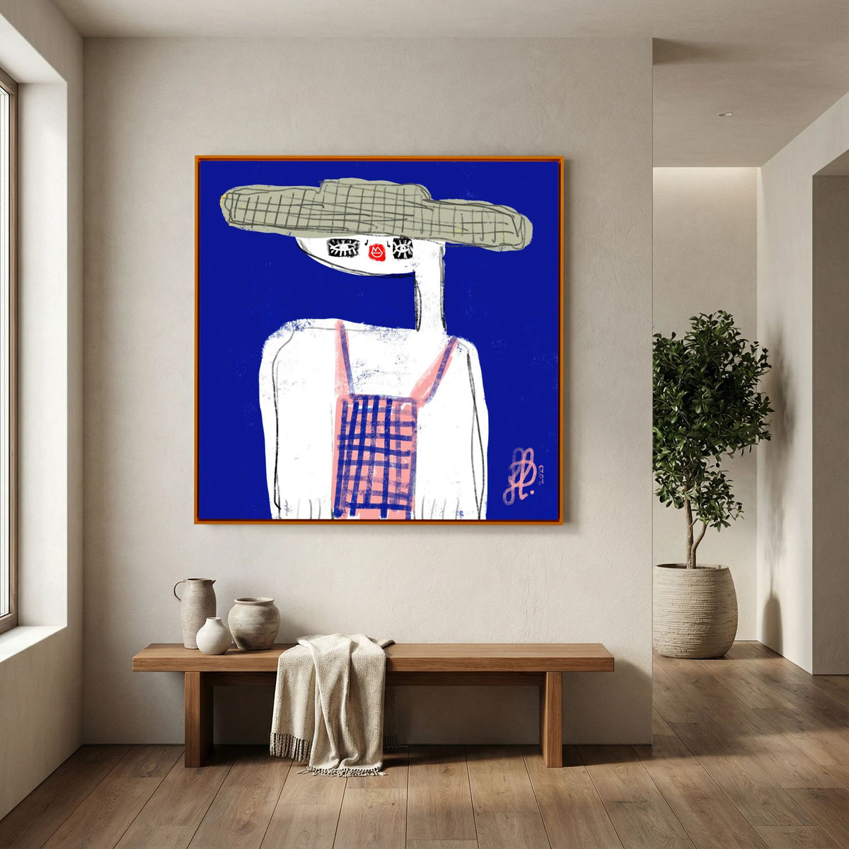 Canvas Print: "Emma" (Colored Frame)