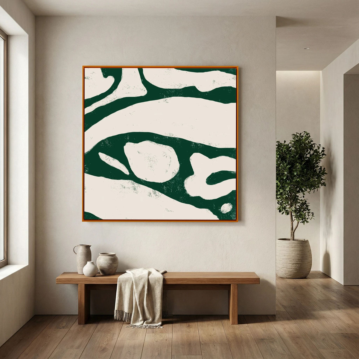 Canvas Print: "Labyrinth" (Colored Frame)