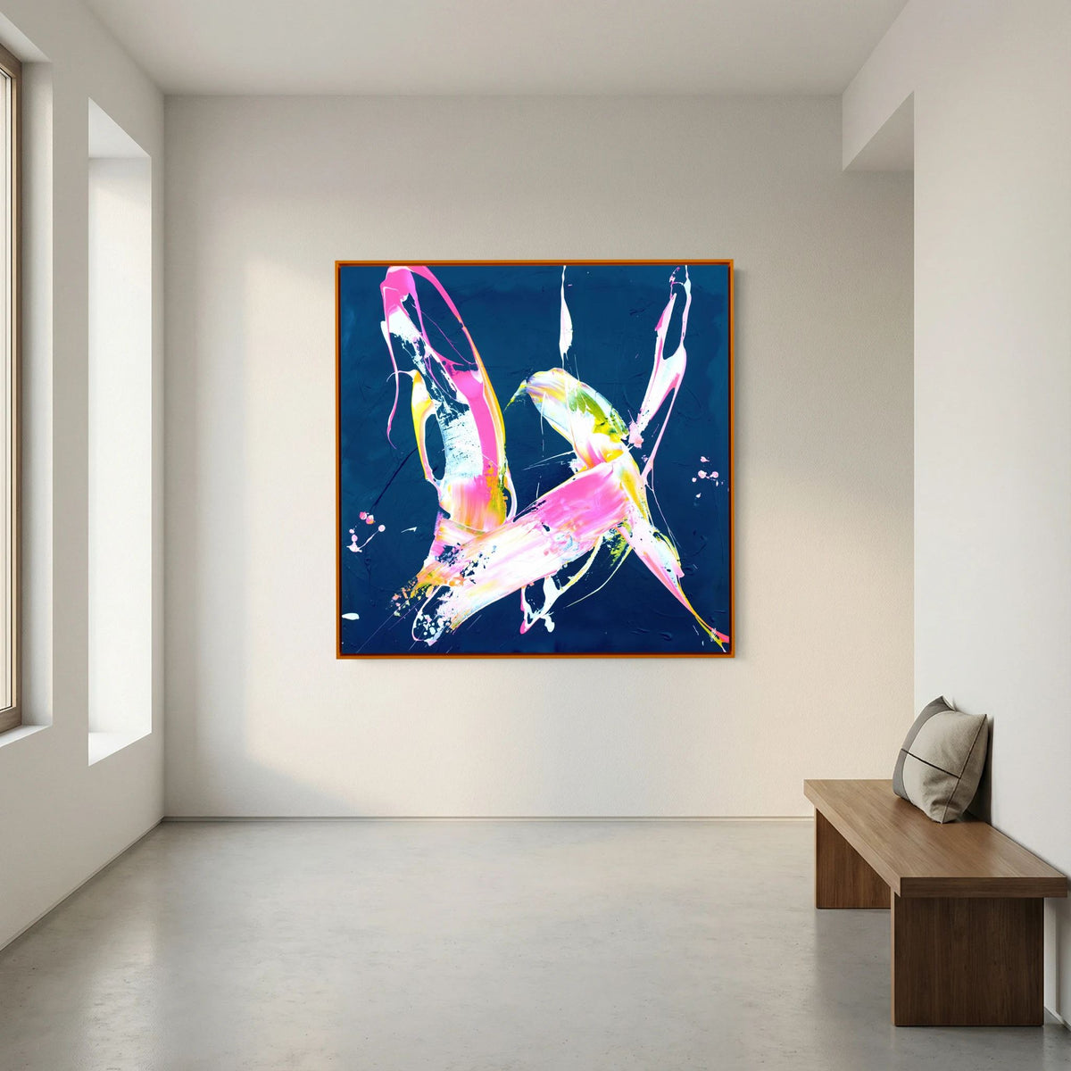 Canvas Print: "Less Is More #21" (Colored Frame)