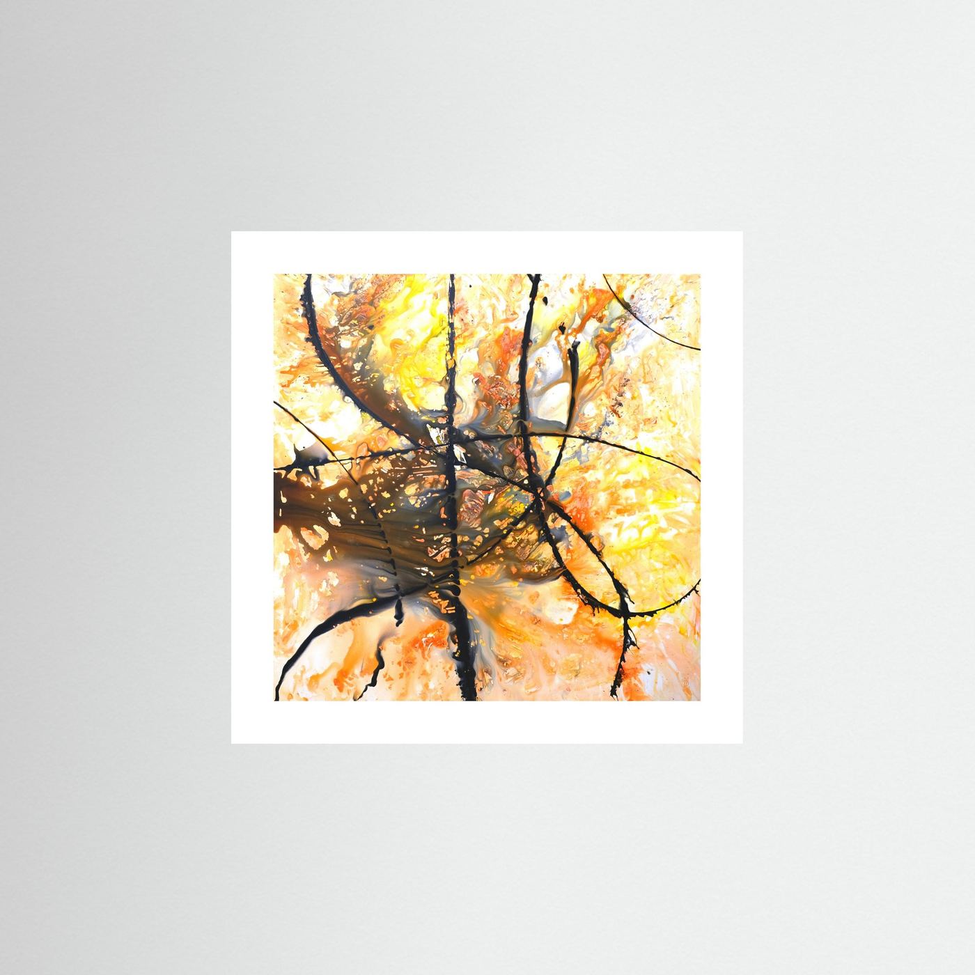 Paper Print: "Orange Octopus"