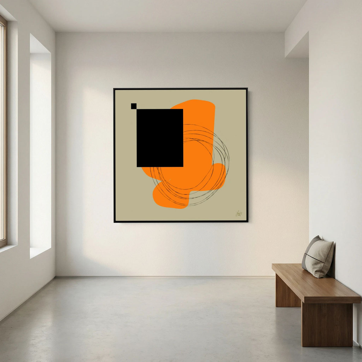 Canvas Print: "Life Is Boring Without Chaos #1" (Colored Frame)