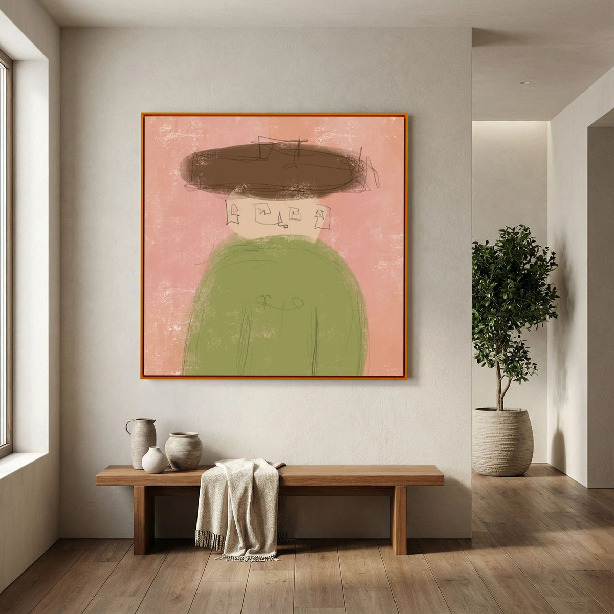 Canvas Print: "Whisper" (Colored Frame)