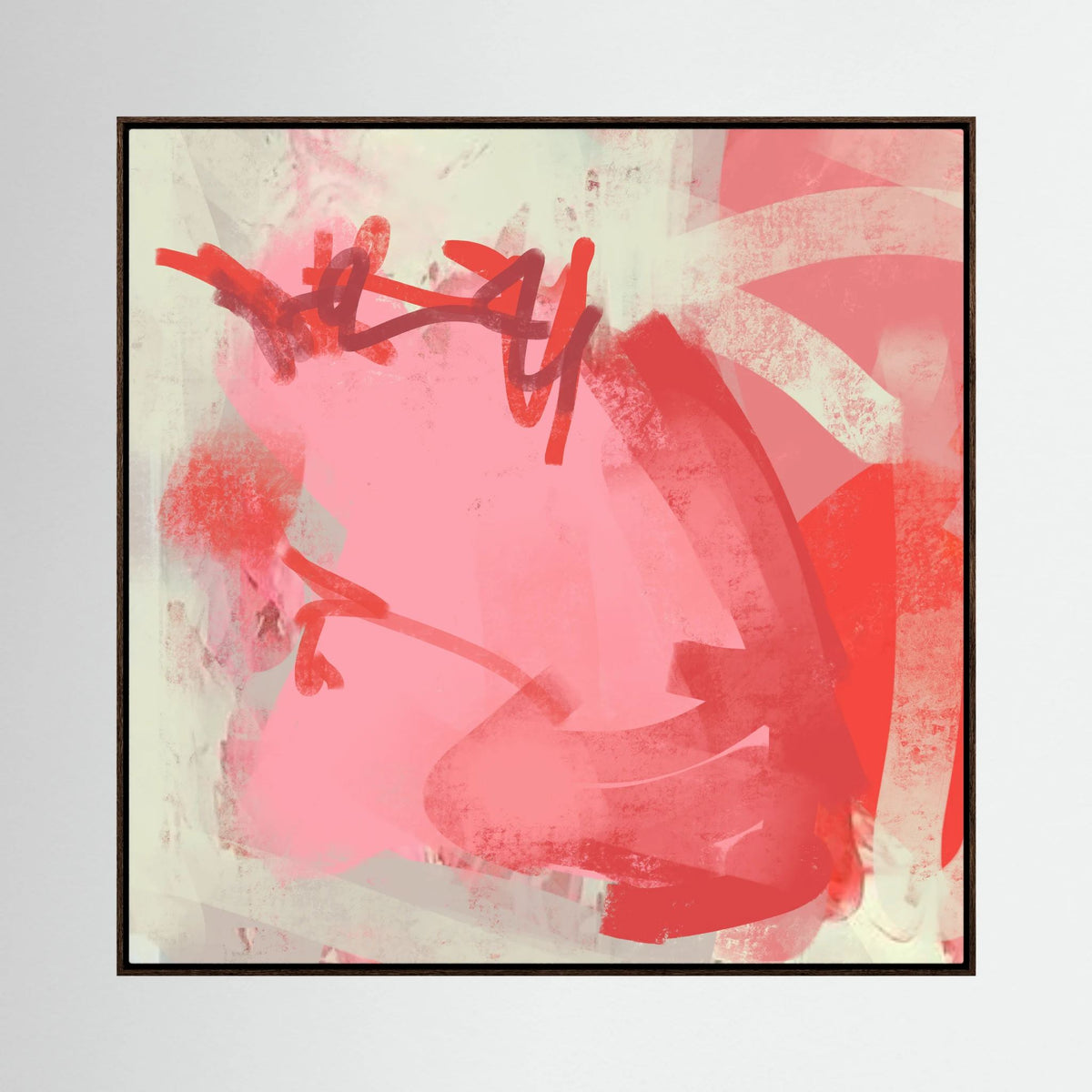 Canvas Print: "Heartbeat" (Colored Frame)
