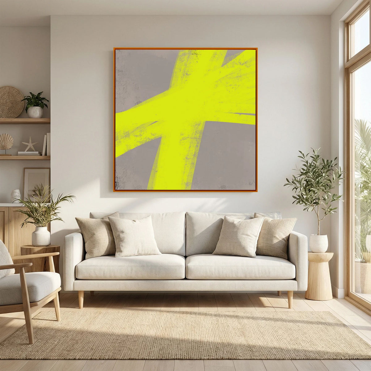 Canvas Print: "Lights Up" (Colored Frame)
