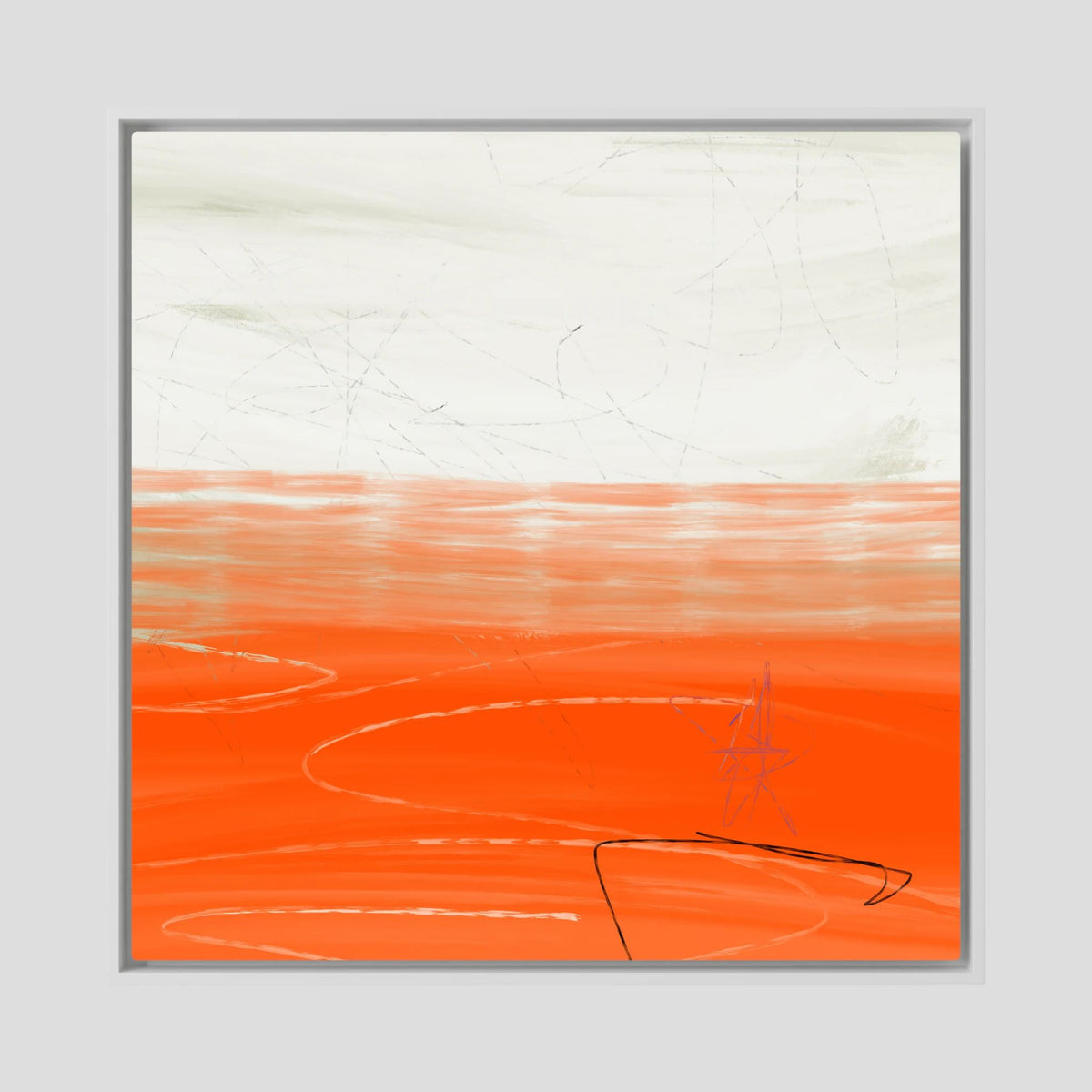 Canvas Print: "Orange Horizon"