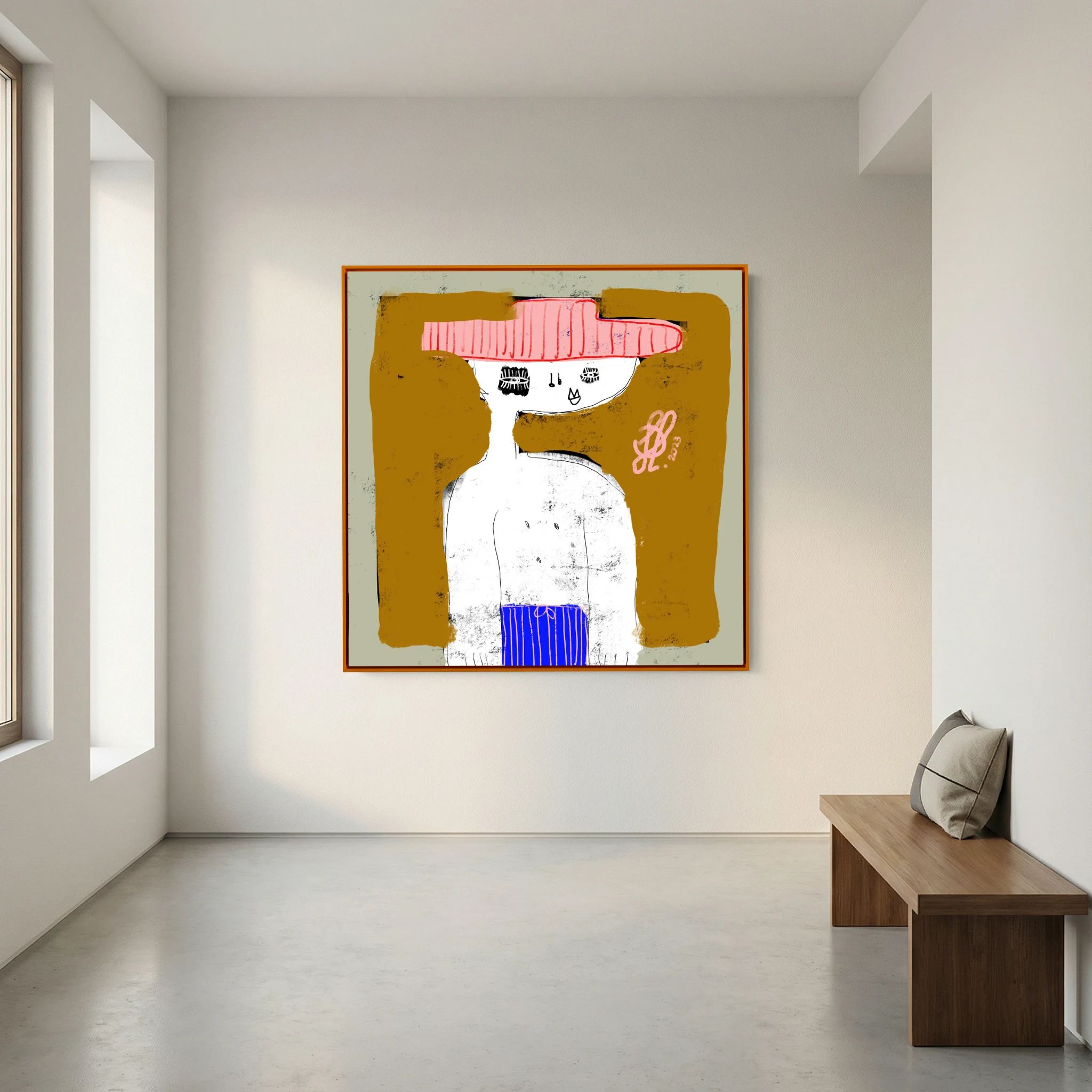 Canvas Print: "Michael" (Colored Frame)