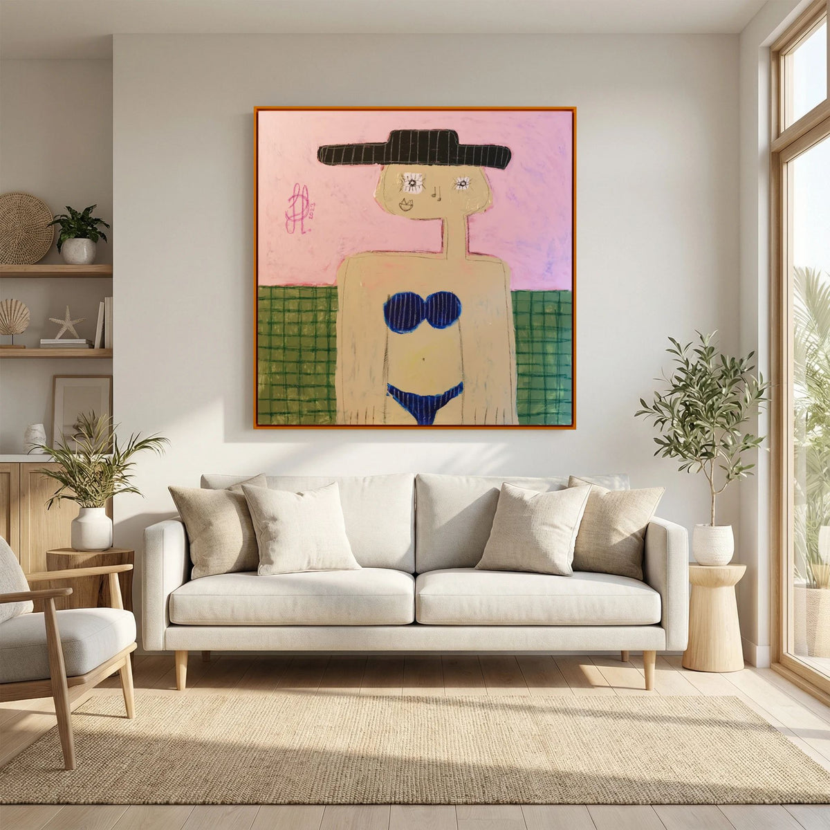 Canvas Print: "Grace" (Colored Frame)