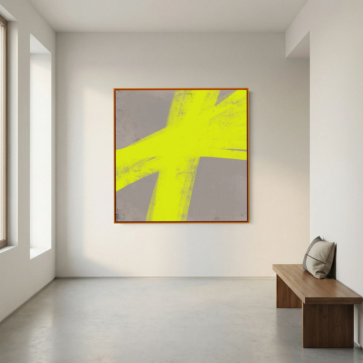 Canvas Print: "Lights Up" (Colored Frame)