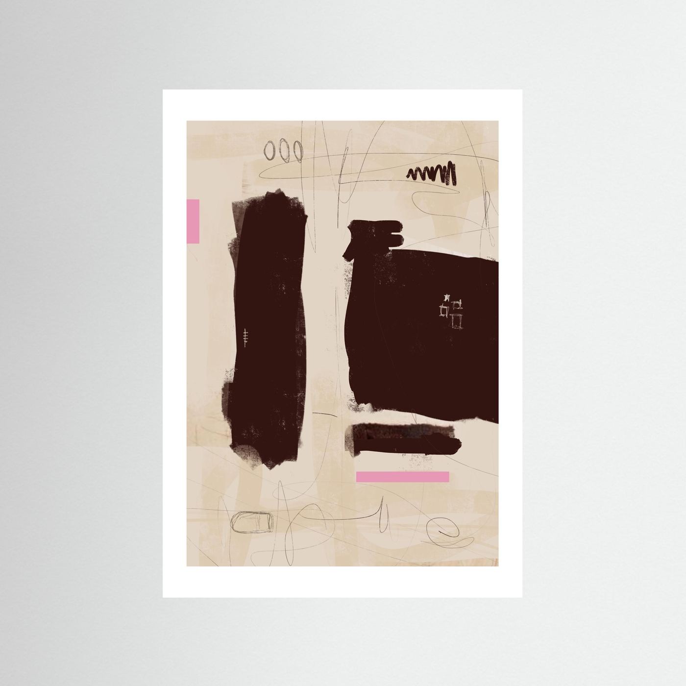 Paper Print: "Simple Room #2"