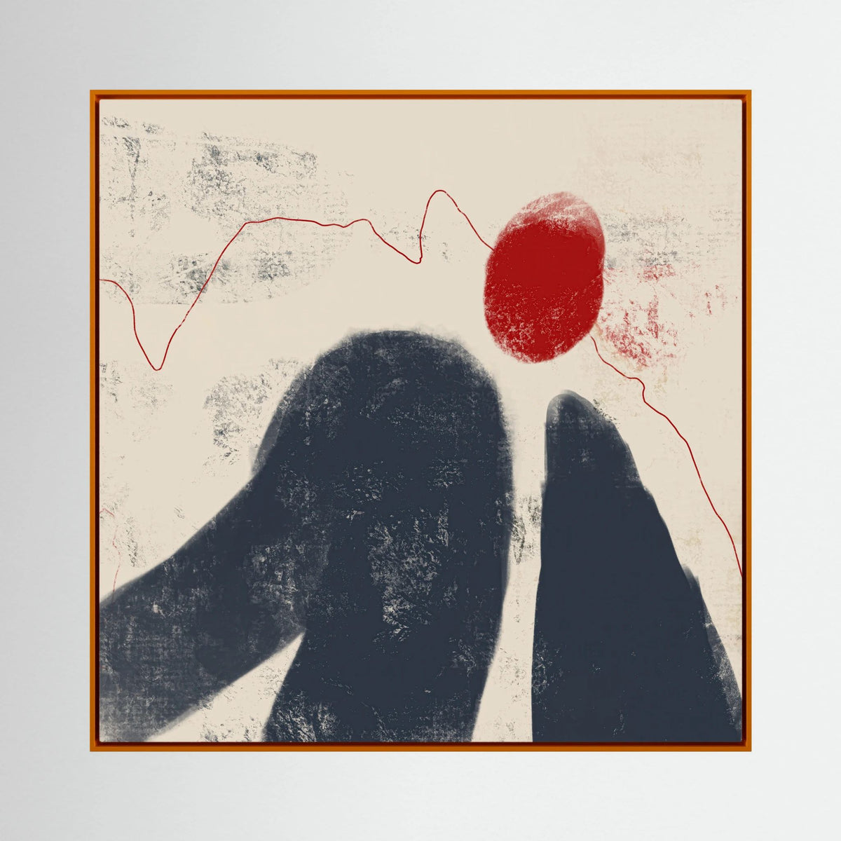 Canvas Print: "Fading Shadow" (Colored Frame)