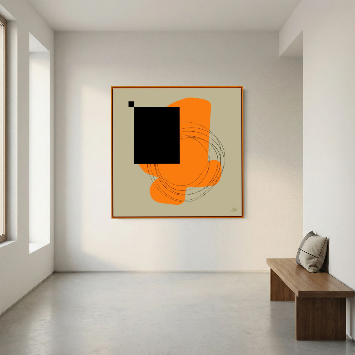 Canvas Print: "Life Is Boring Without Chaos #1" (Colored Frame)