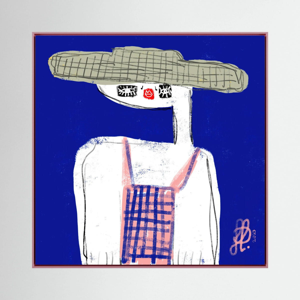 Canvas Print: "Emma" (Colored Frame)