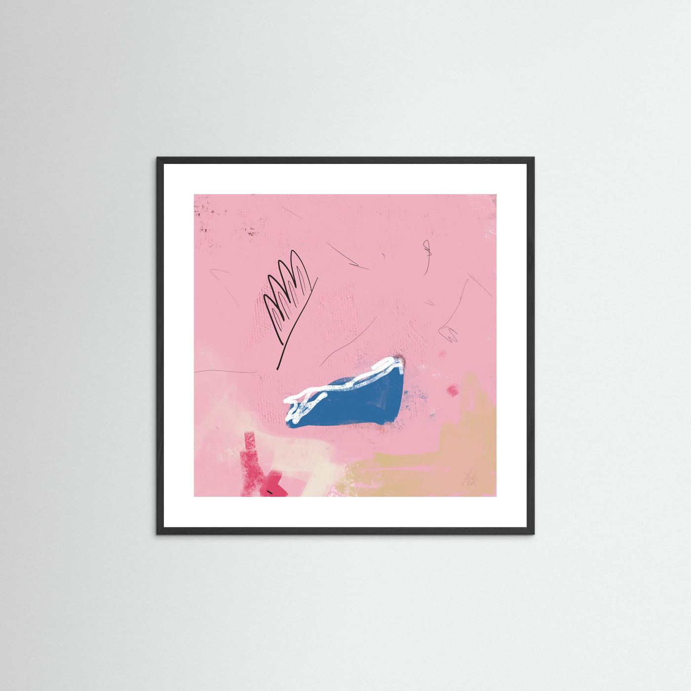 Paper Print: "Kiss you everywhere"