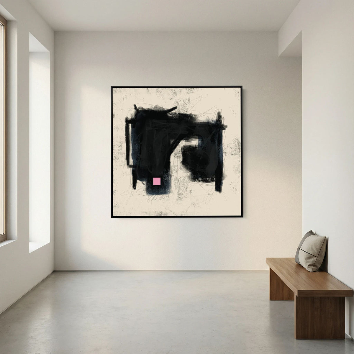 Canvas Print: "Place Of Love" (Colored Frame)