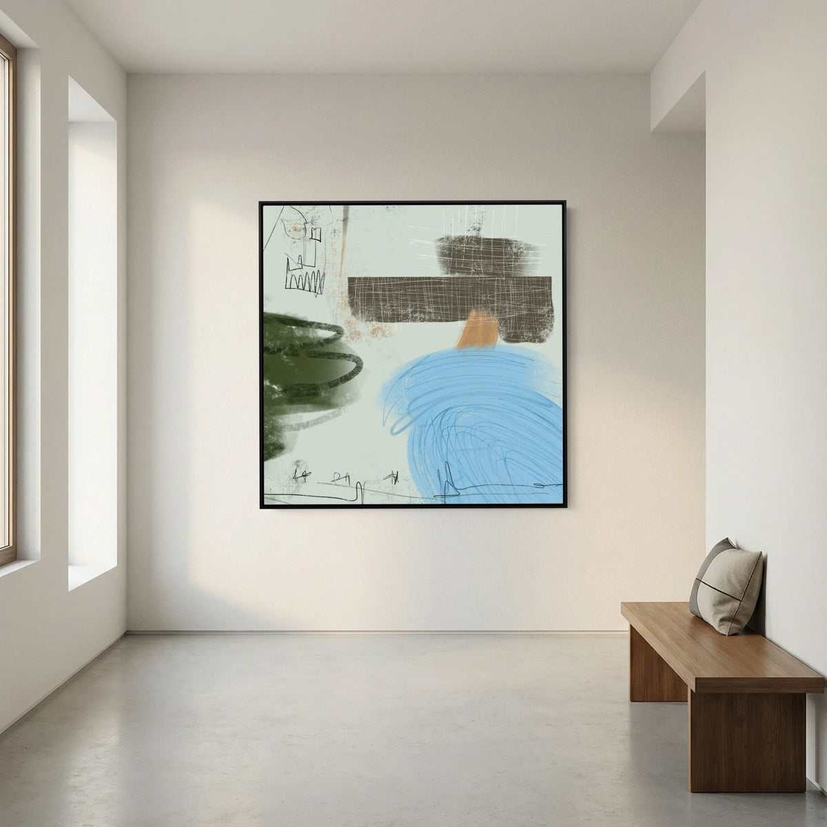 Canvas Print: "Daydreams" (Colored Frame)
