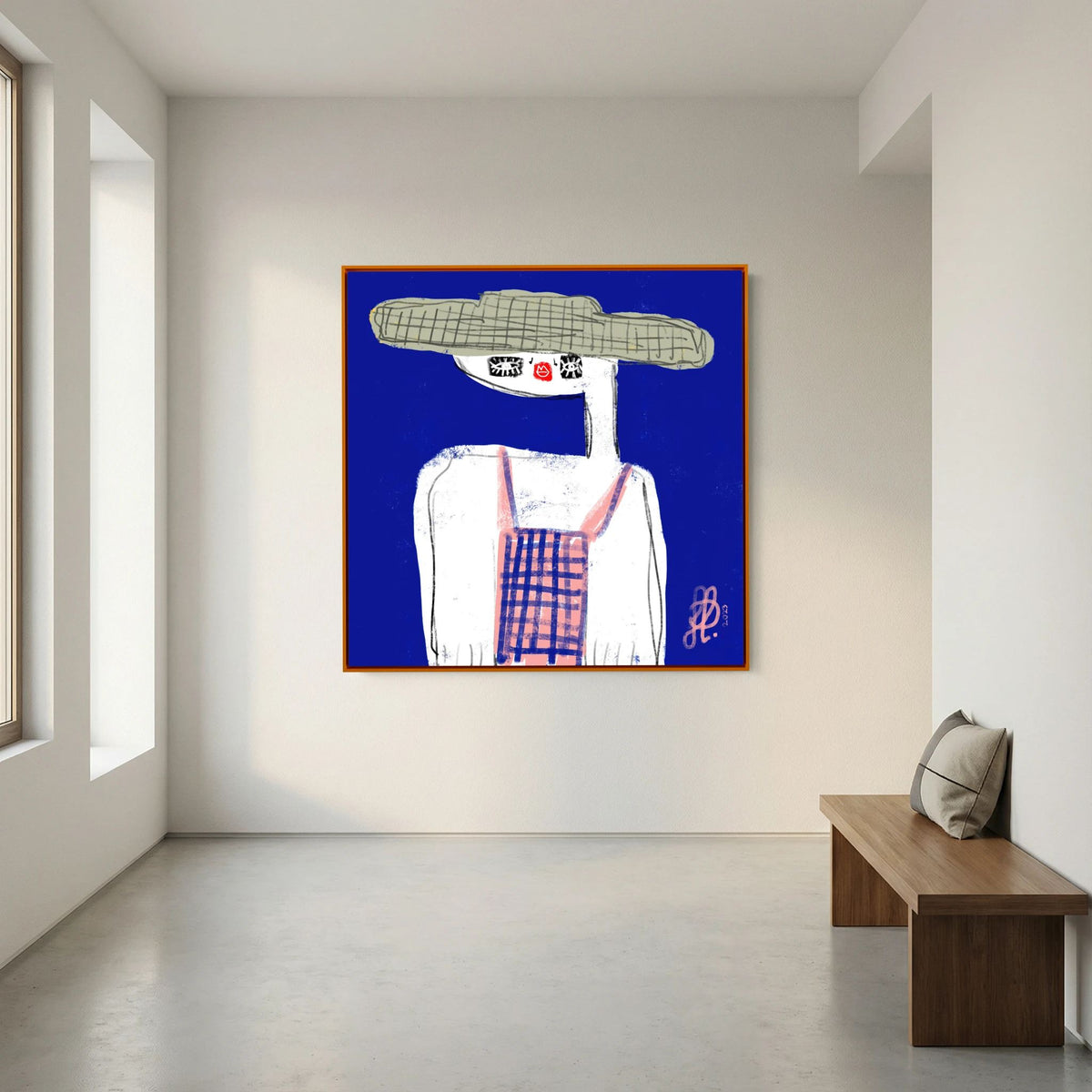 Canvas Print: "Emma" (Colored Frame)