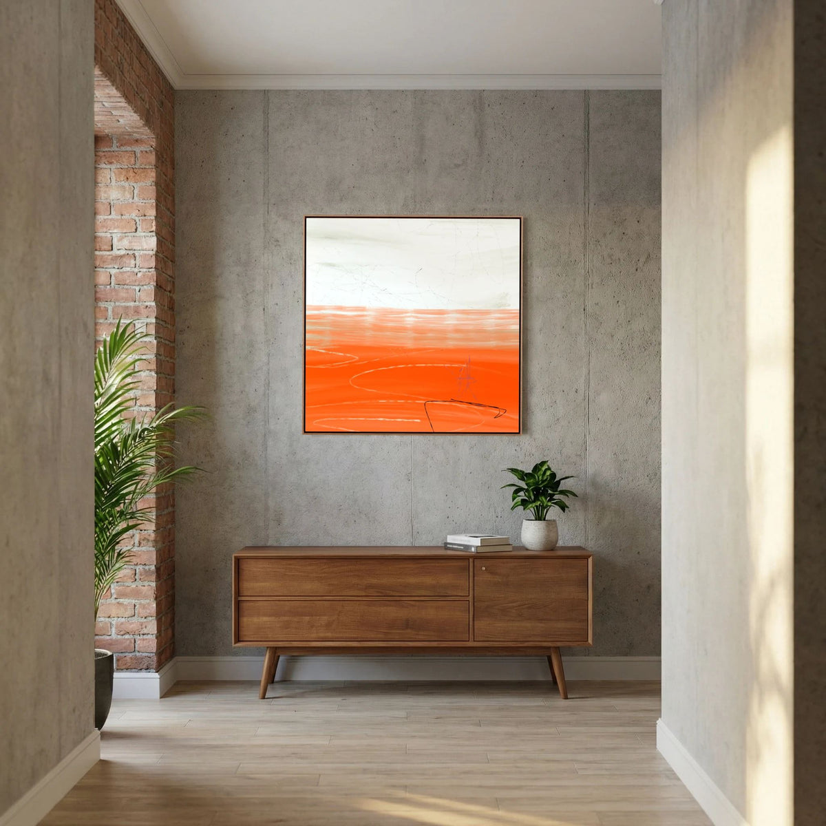 Canvas Print: "Orange Horizon"