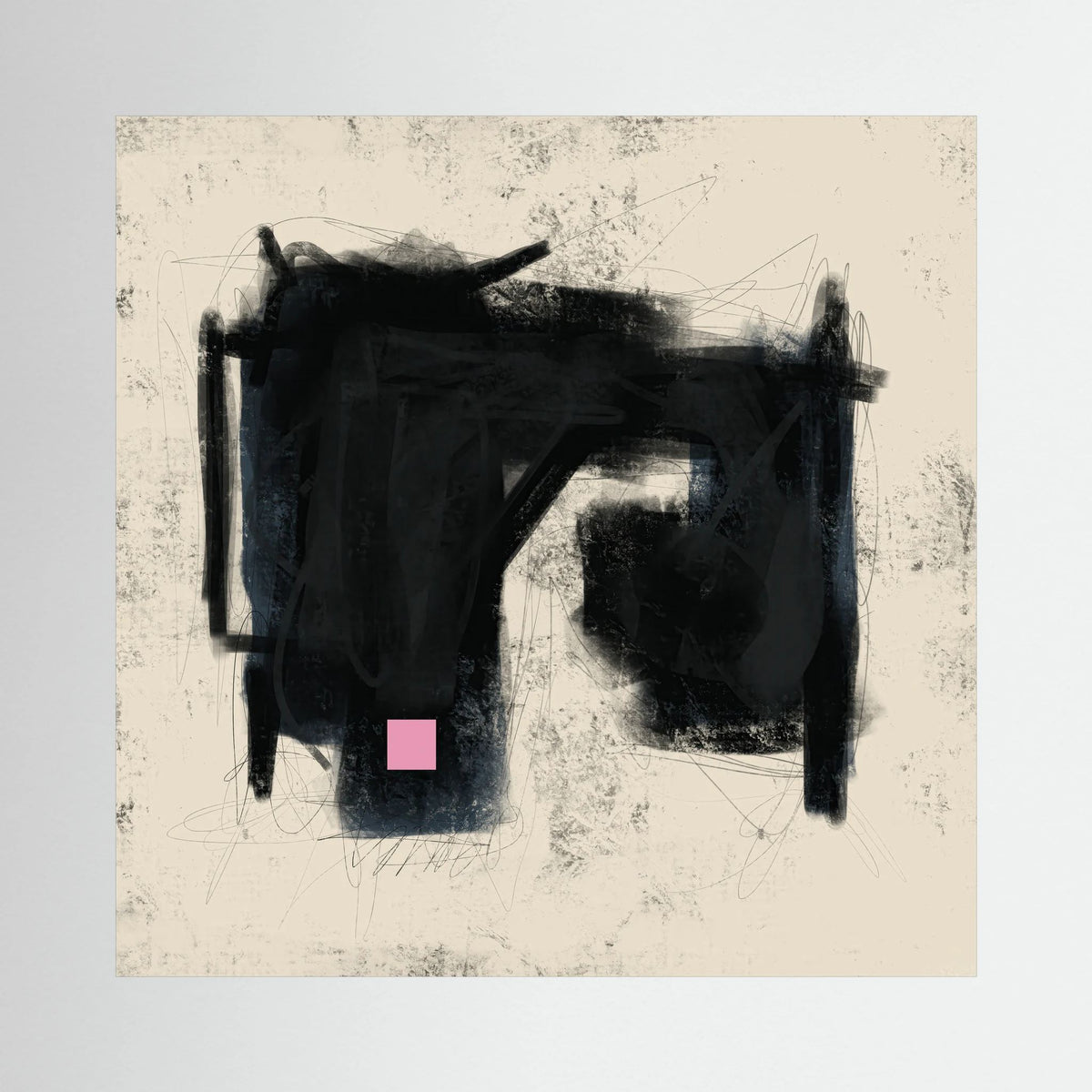 Canvas Print: "Place Of Love" (Colored Frame)
