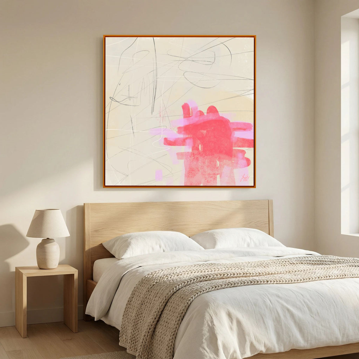 Canvas Print: "Only One Heart" (Colored Frame)