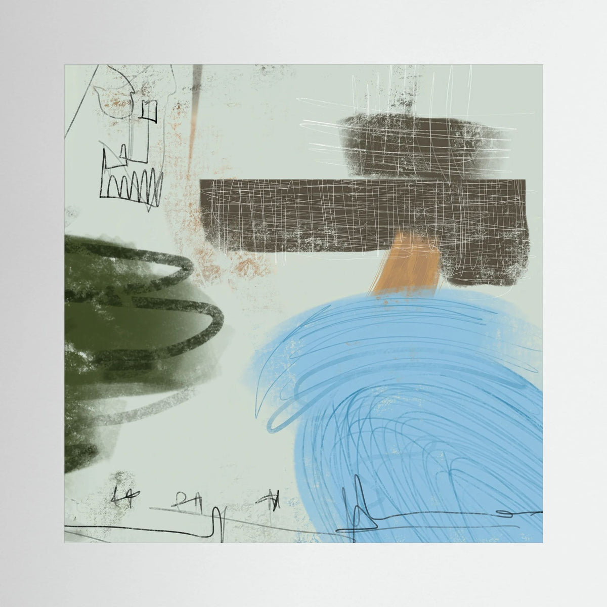 Canvas Print: "Daydreams" (Colored Frame)