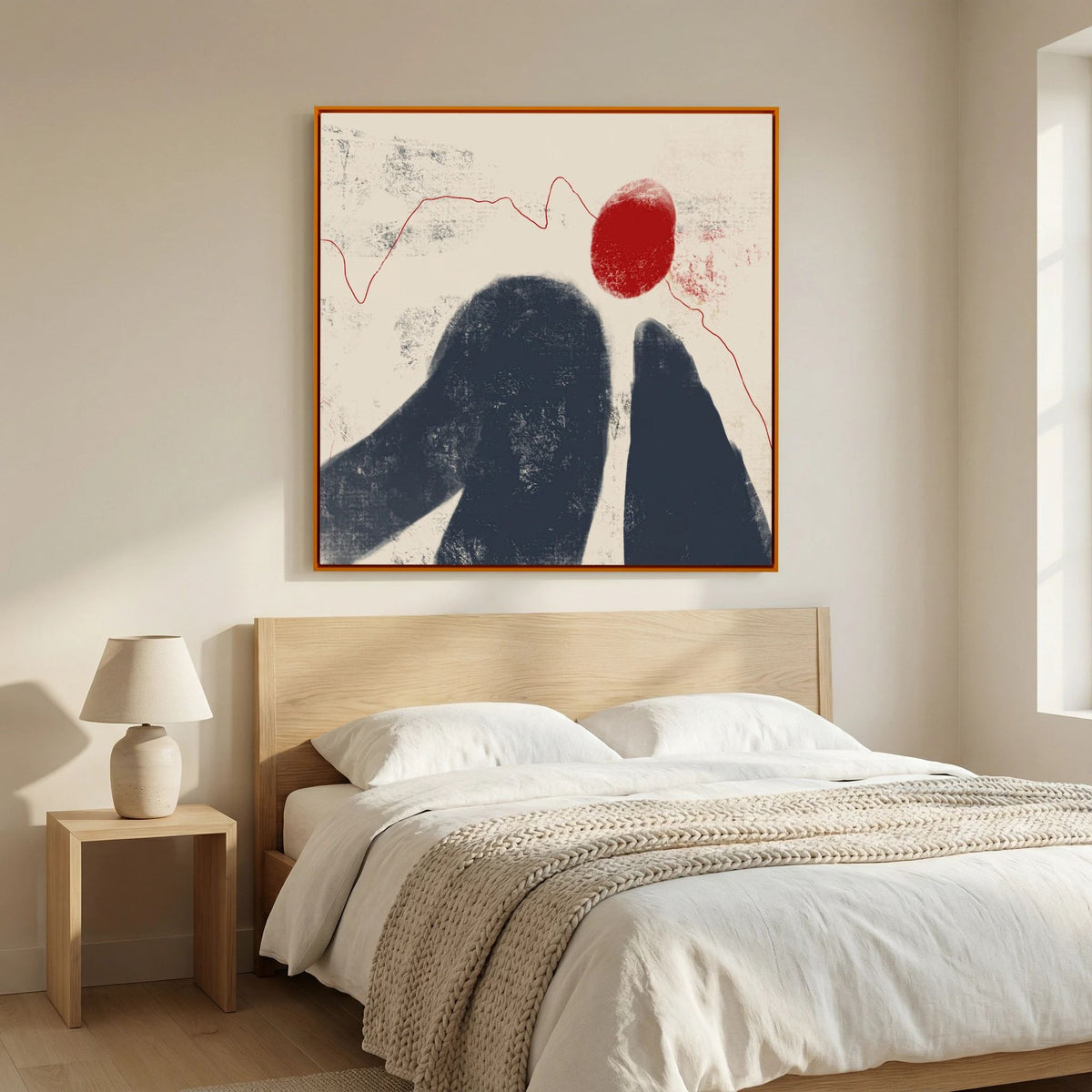 Canvas Print: "Fading Shadow" (Colored Frame)