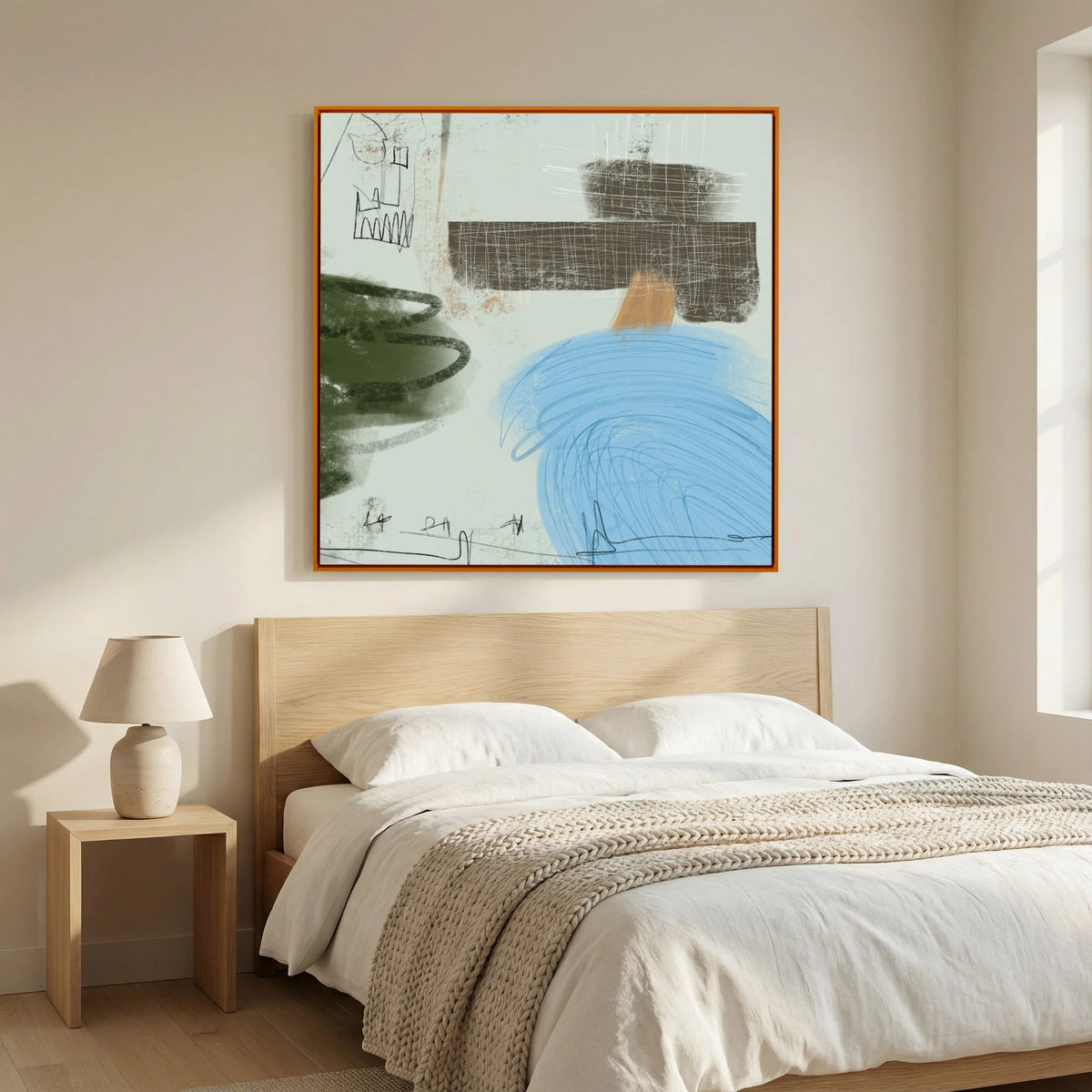 Canvas Print: "Daydreams" (Colored Frame)
