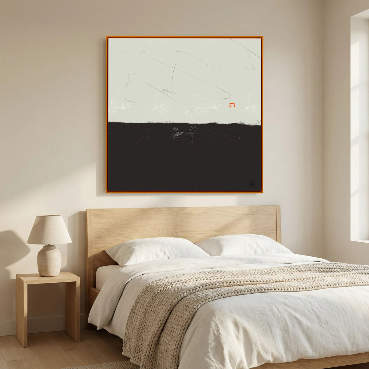 Canvas Print: "Easy but beatiful" (Colored Frame)