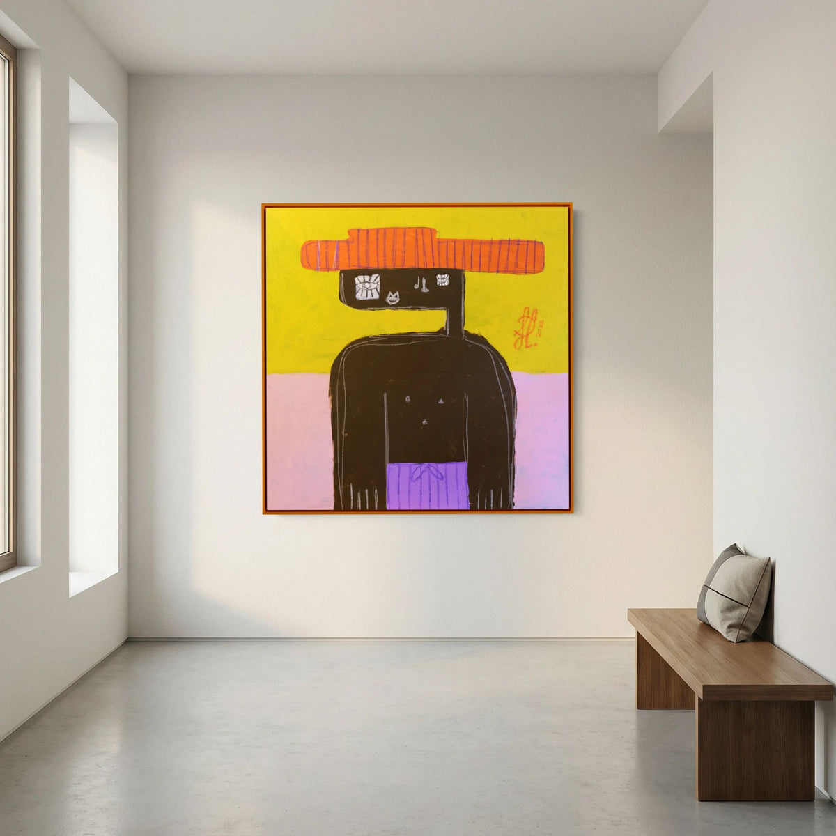 Canvas Print: "Benjamin" (Colored Frame)