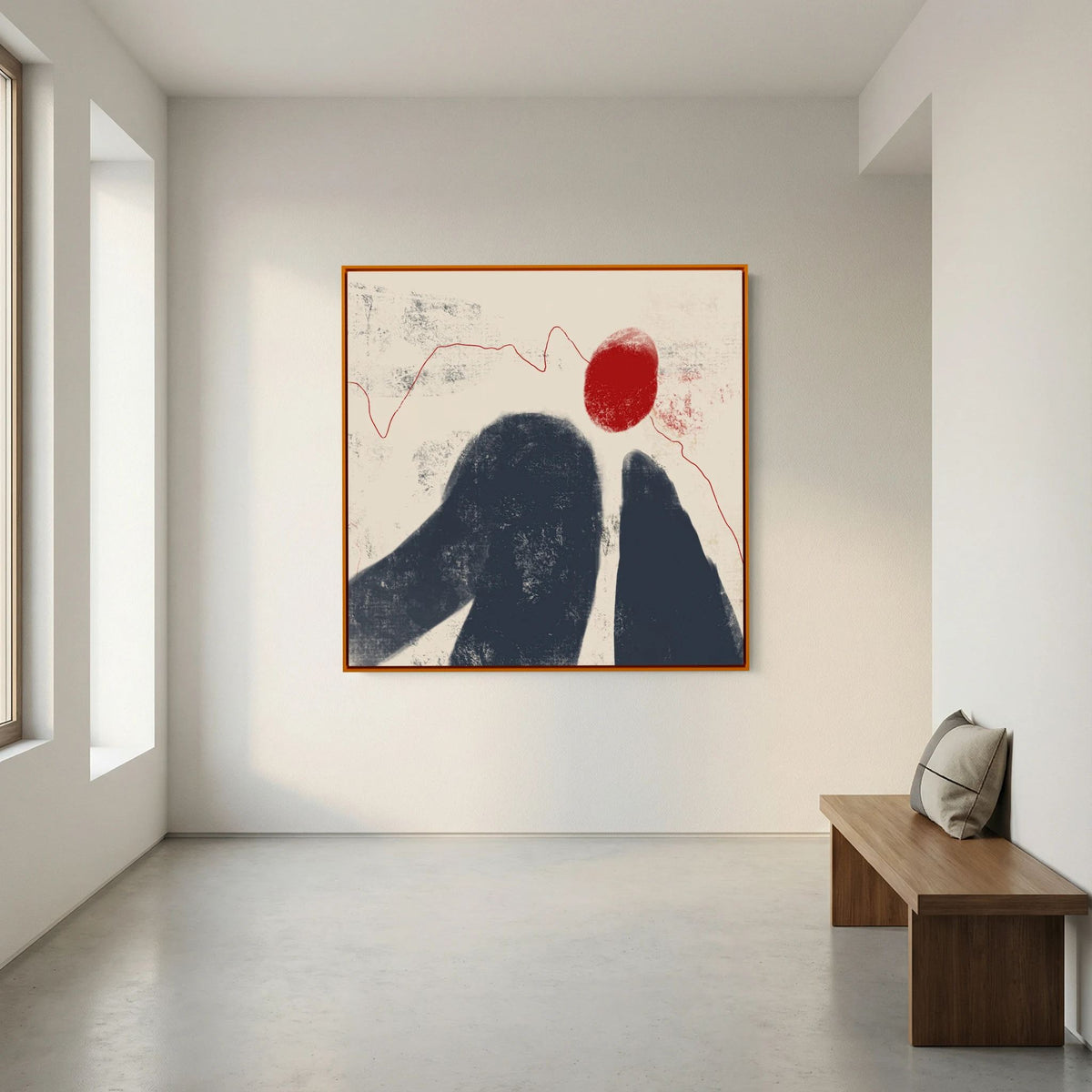 Canvas Print: "Fading Shadow" (Colored Frame)