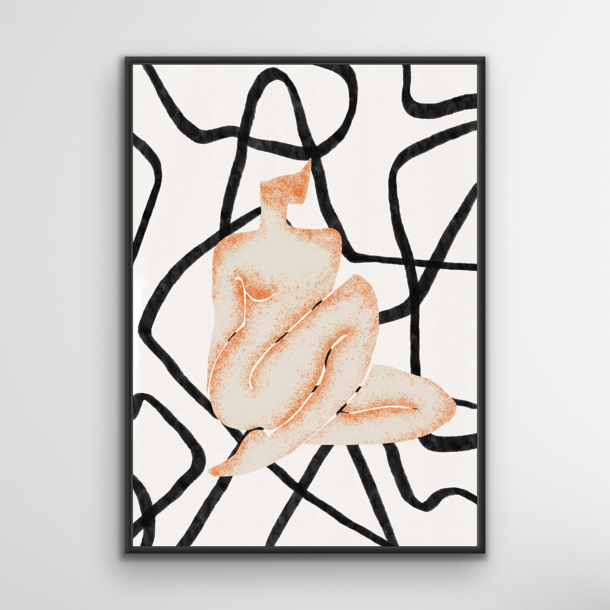 Canvas Print: "Orange Torso"