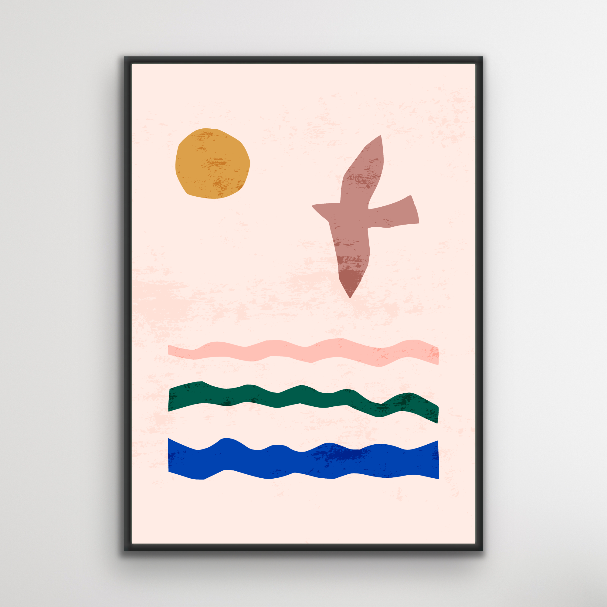 Poster: "Flying Over Sea"
