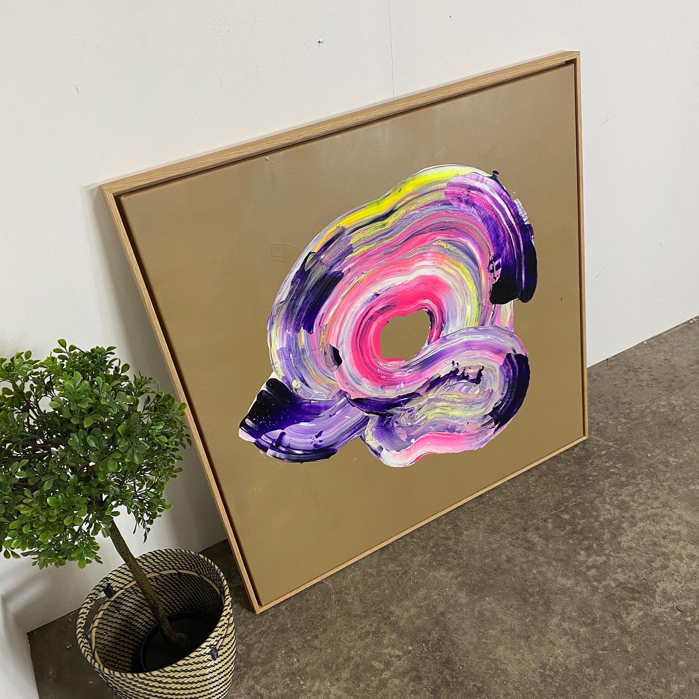 Painting: "Minds #1" 105 x 105 cm