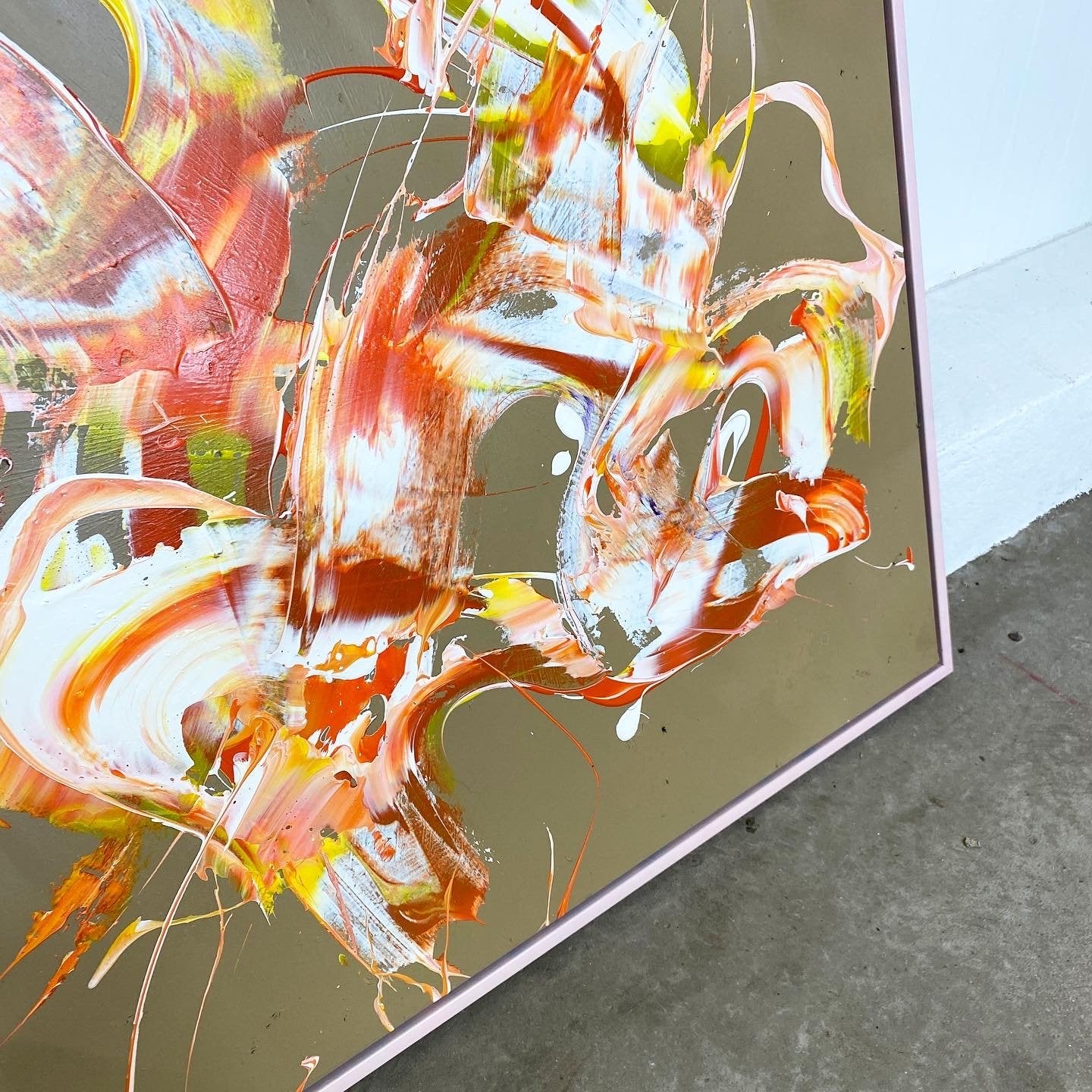 Maleri: "Less Is More #3" 100 x 100 cm