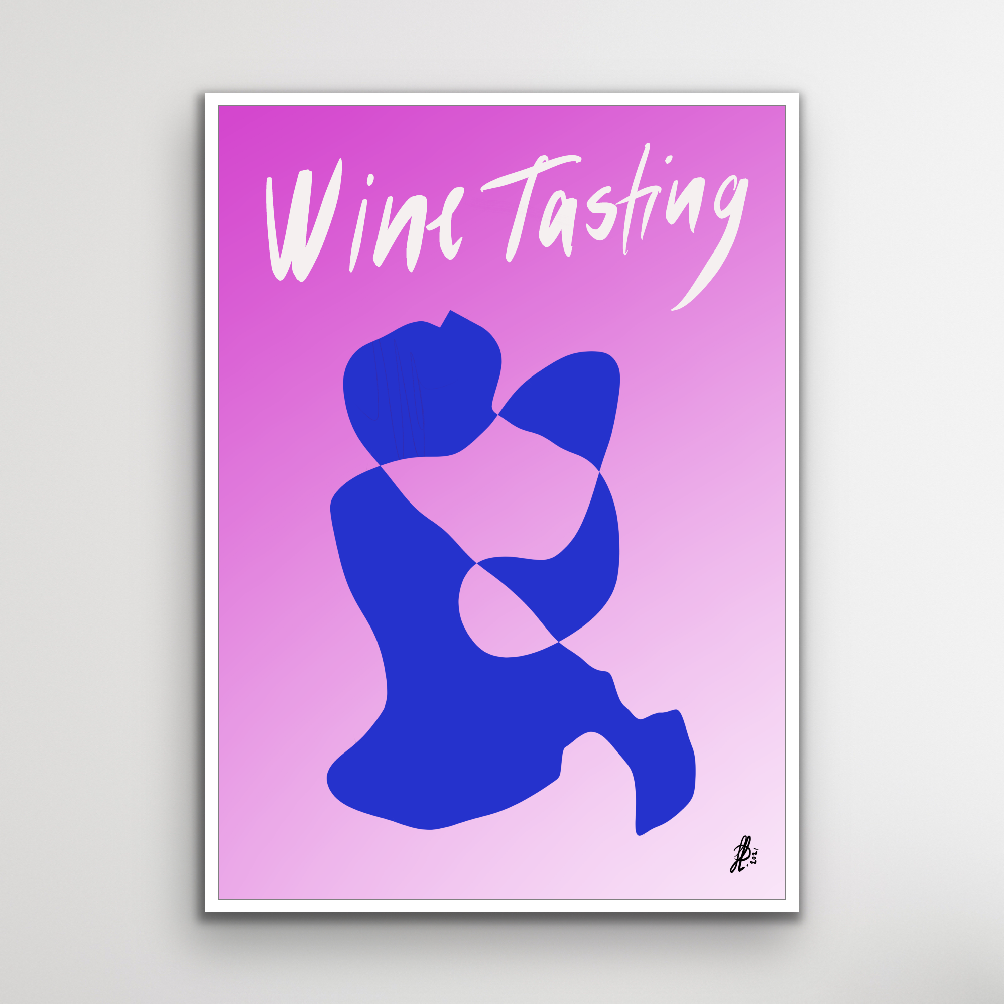 Lærredstryk: "Wine Tasting #2"