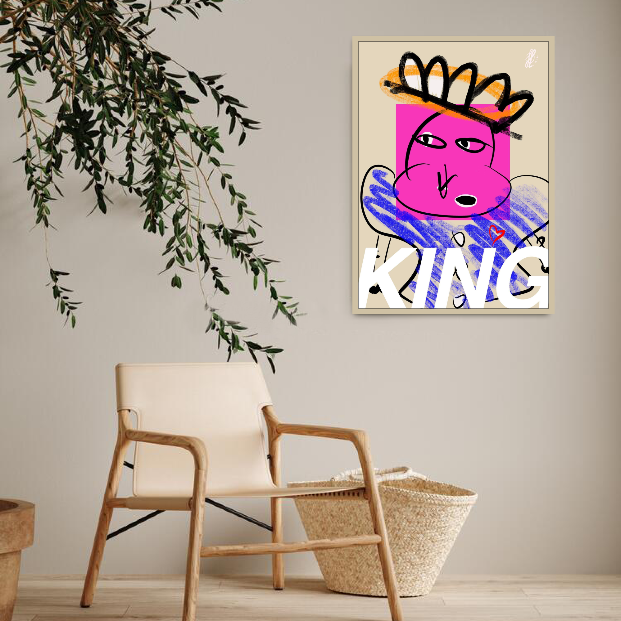 Canvas Print: "King"