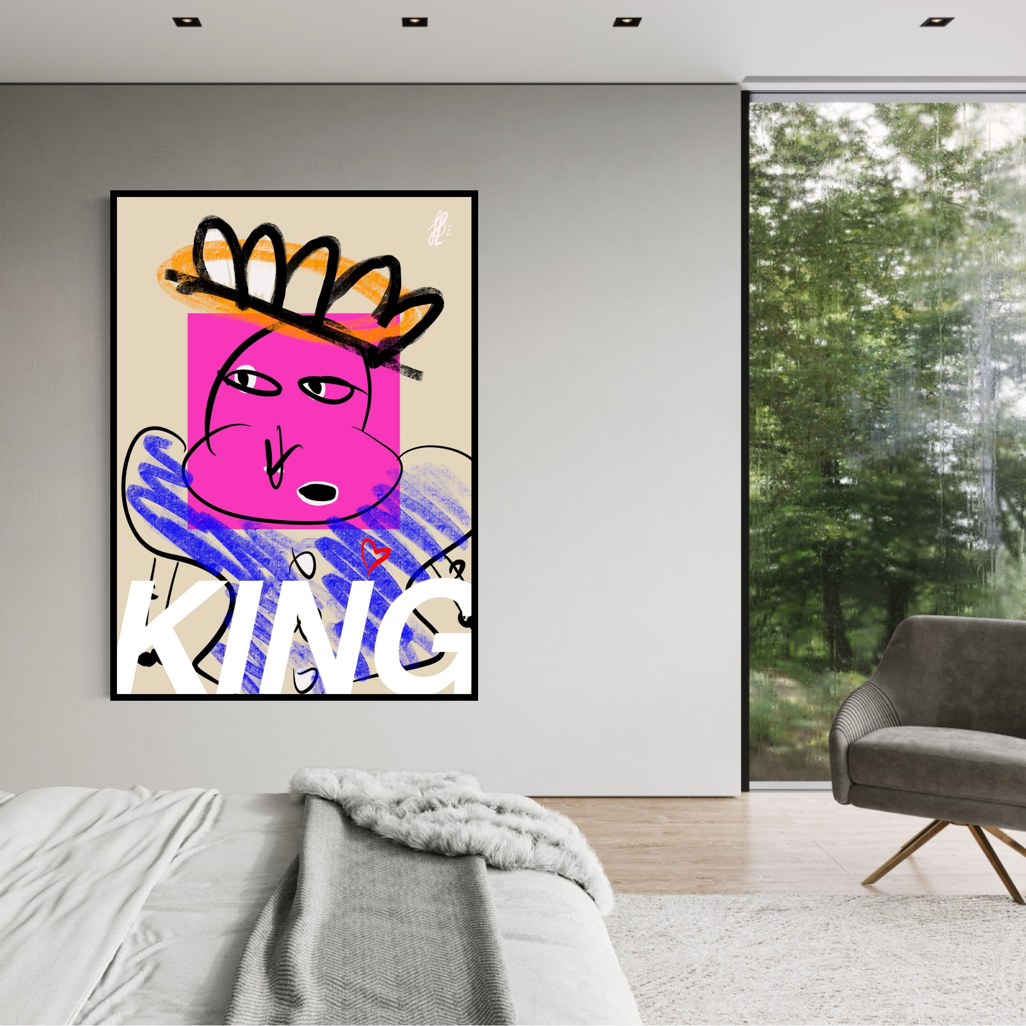 Canvas Print: "King"