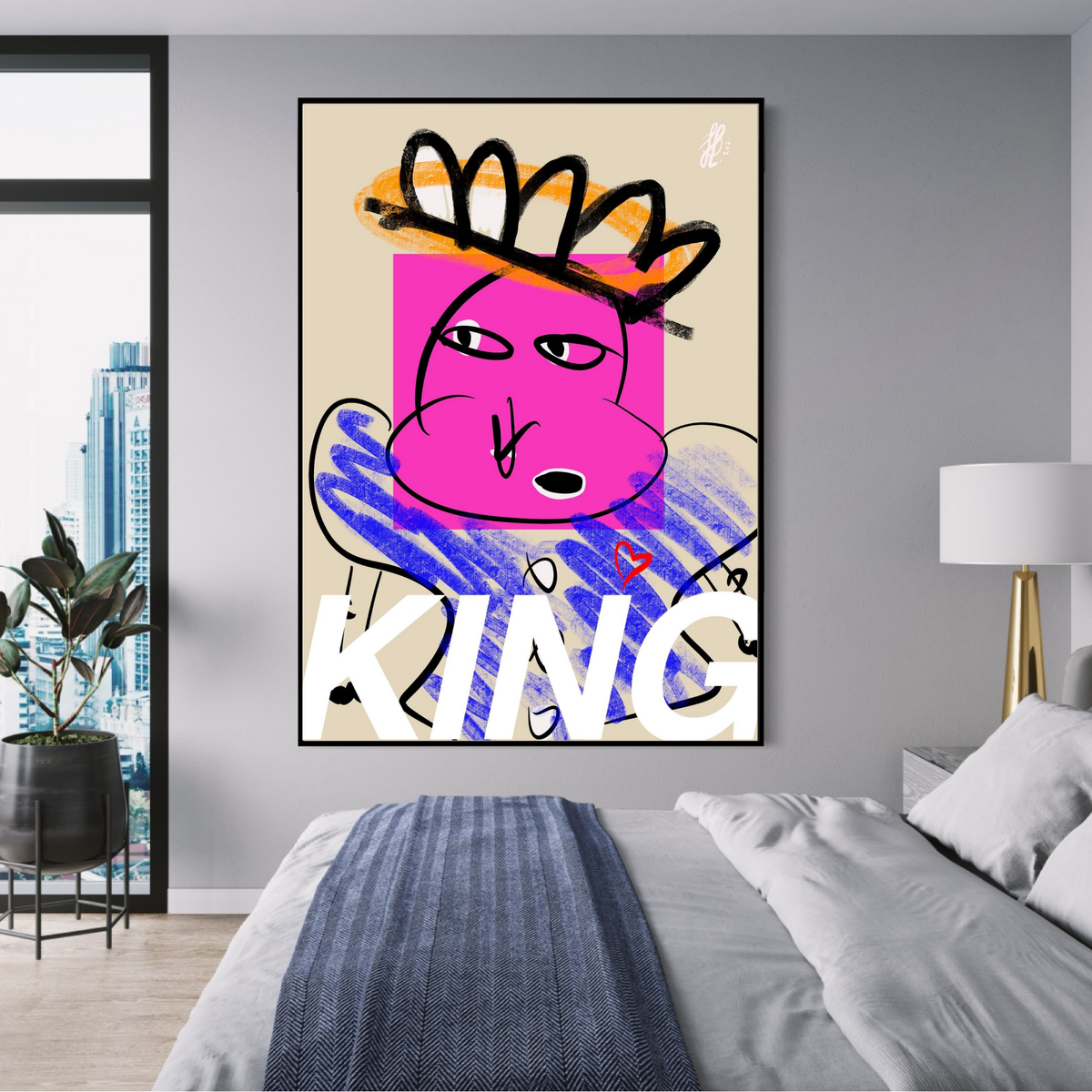 Leinwandbild: „King“