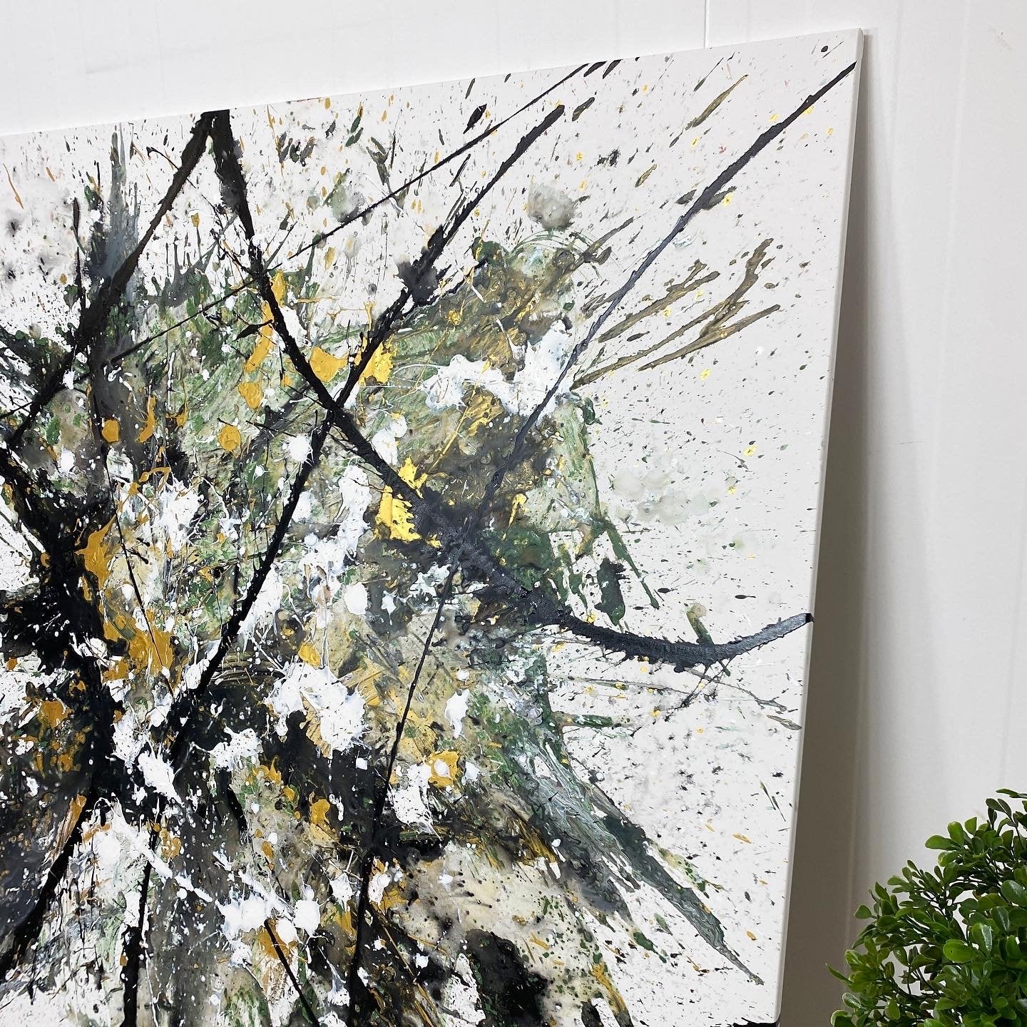 Painting: "Splash #14" 150 x 150 cm