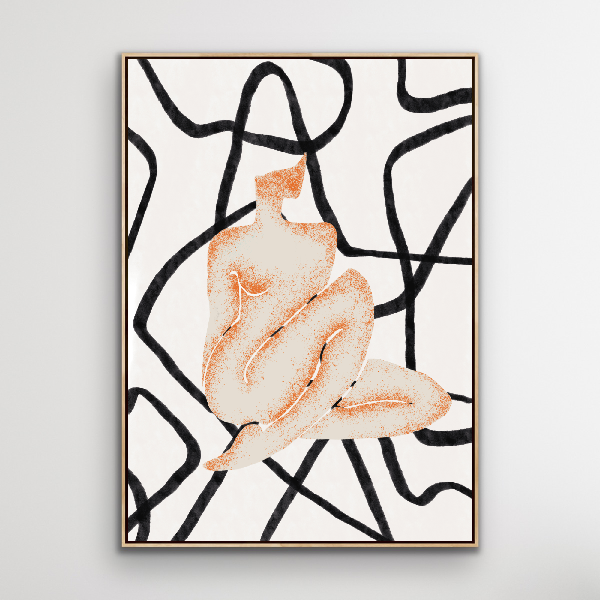 Canvas Print: "Orange Torso"