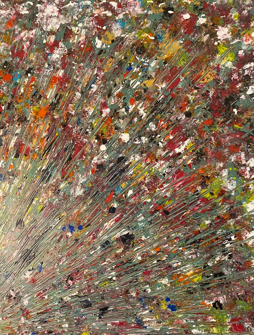 Painting: "Nature Explosion" 150 x 150 cm