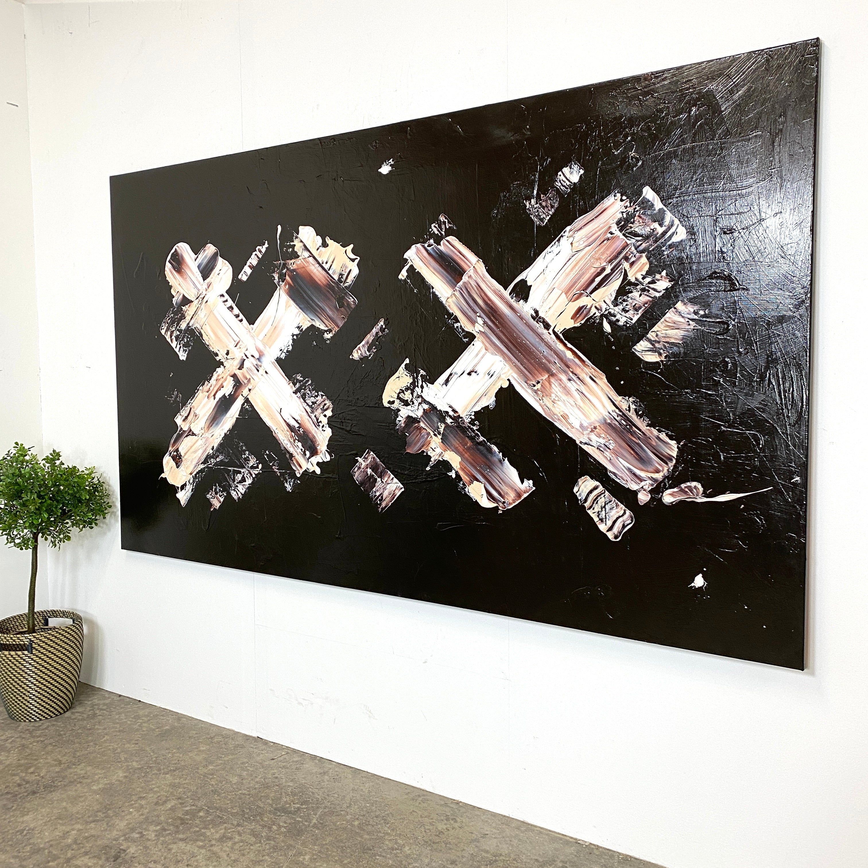Maleri: "Less Is More #50" 220 x 125 cm