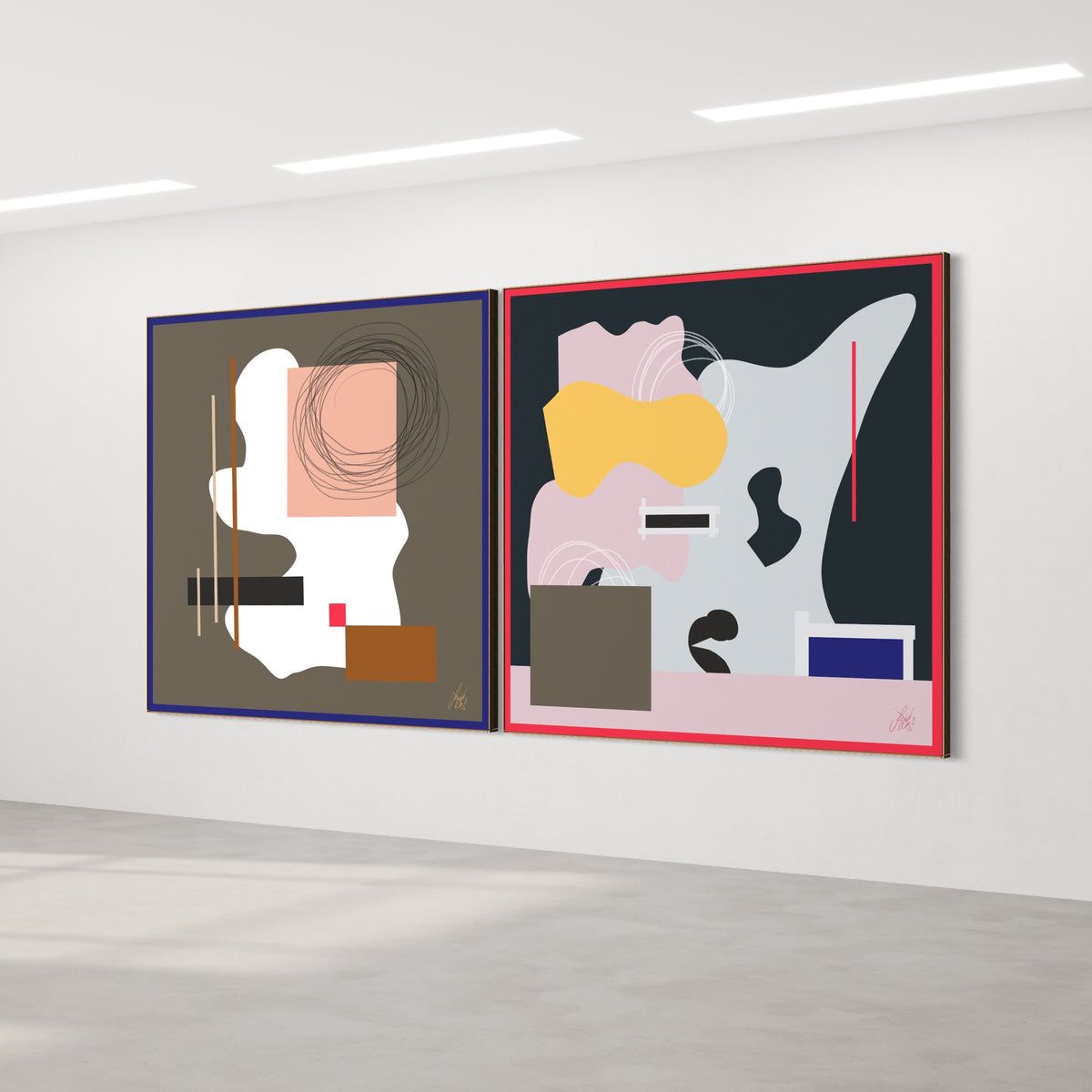 Bilderwand 13 (2 Leinwandbilder) – What comes next, We lost dancing